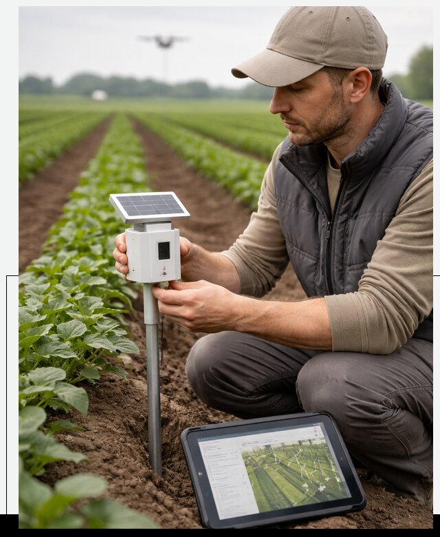 IoT мониторинг сельскохозяйственных полей и контроля в Людинове